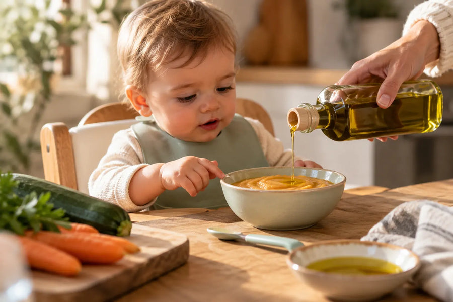 Aceite de oliva en la alimentación infantil: cuándo empezar y cómo incorporarlo sin errores