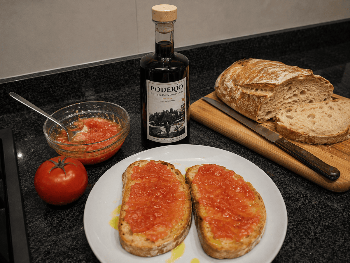 Tostadas con AOVE y tomate: receta fácil y deliciosa